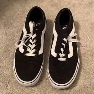 Black and white old skool Vans